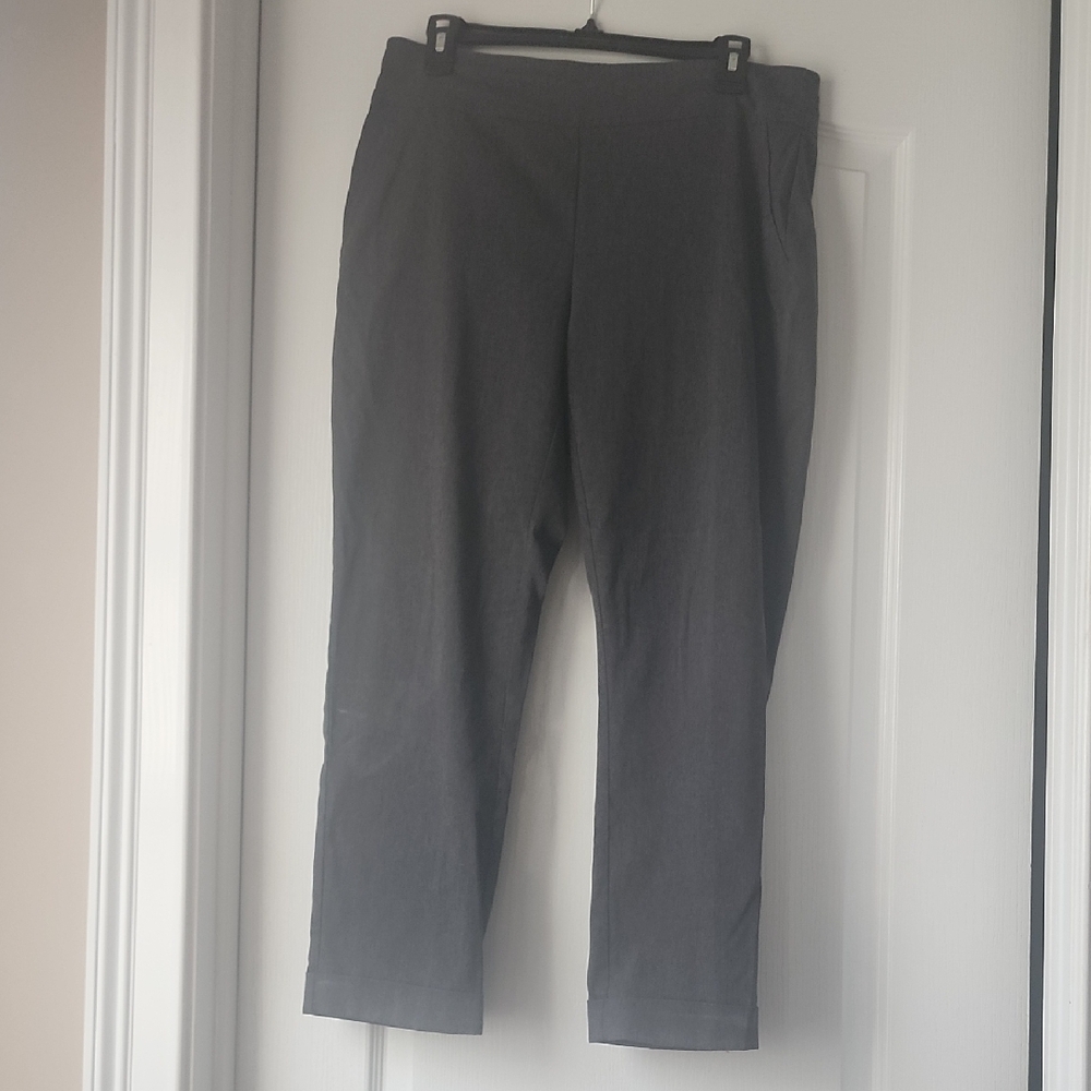 Roz & Ali Gray Ankle Pants